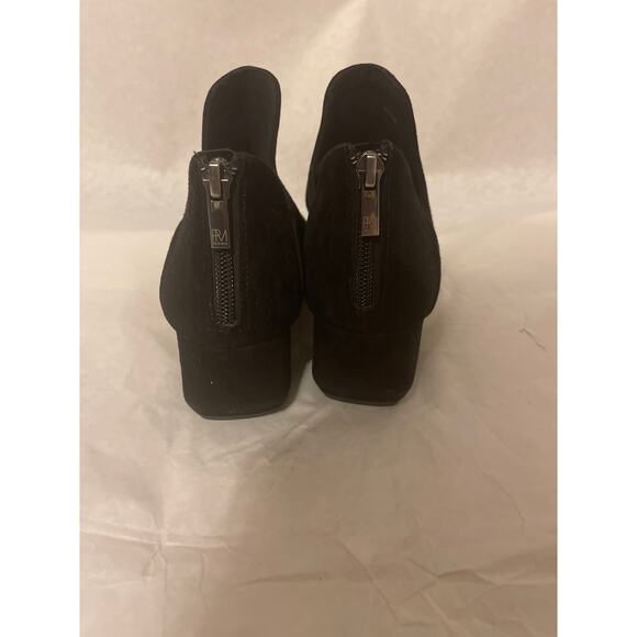 Pelle Moda Von Open Toe Ankle Boot Black Women's Size 7 Leather Zip Back - Picture 4 of 8